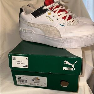 Puma White and Red Sneakers